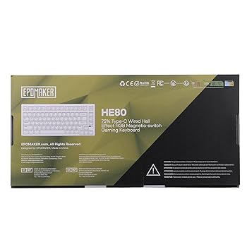 Amazon.com: EPOMAKER HE80 Hall Effect Gaming Keyboard, 8K